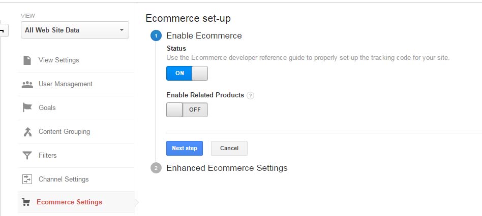 E-commerce Setting