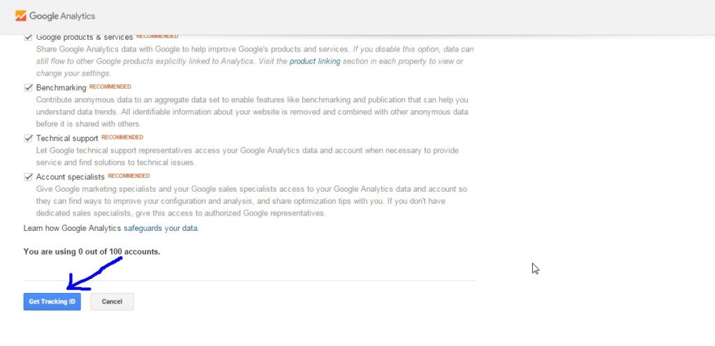 Google Analytics Tracking Code Setup 2