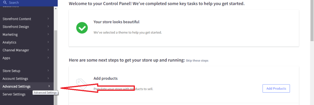 Bigcommerce Conversion Step 1